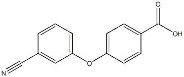 4-(3-cyanophenoxy)benzoic acid 结构式