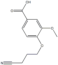 4-(3-cyanopropoxy)-3-methoxybenzoic acid Structure