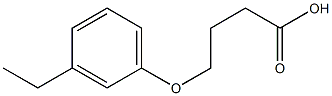 4-(3-ethylphenoxy)butanoic acid Struktur