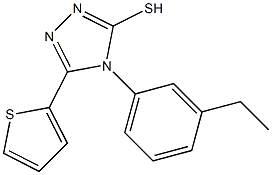 4-(3-ethylphenyl)-5-(thiophen-2-yl)-4H-1,2,4-triazole-3-thiol 结构式