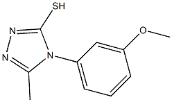 4-(3-methoxyphenyl)-5-methyl-4H-1,2,4-triazole-3-thiol Struktur