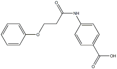 4-(3-phenoxypropanamido)benzoic acid 化学構造式