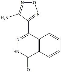 4-(4-amino-1,2,5-oxadiazol-3-yl)phthalazin-1(2H)-one,,结构式