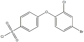4-(4-bromo-2-chlorophenoxy)benzene-1-sulfonyl chloride
