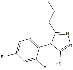 4-(4-bromo-2-fluorophenyl)-5-propyl-4H-1,2,4-triazole-3-thiol Structure