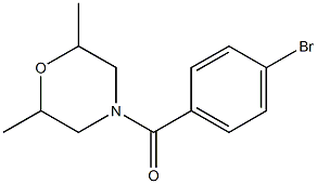 4-(4-bromobenzoyl)-2,6-dimethylmorpholine Structure