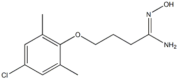 4-(4-chloro-2,6-dimethylphenoxy)-N'-hydroxybutanimidamide,,结构式