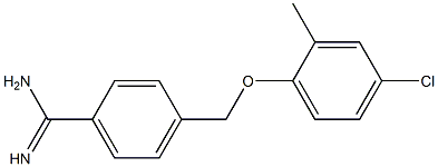 4-(4-chloro-2-methylphenoxymethyl)benzene-1-carboximidamide Structure