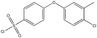 4-(4-chloro-3-methylphenoxy)benzene-1-sulfonyl chloride 化学構造式