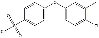 4-(4-chloro-3-methylphenoxy)benzene-1-sulfonyl chloride Structure