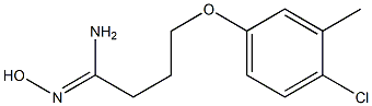 4-(4-chloro-3-methylphenoxy)-N'-hydroxybutanimidamide,,结构式