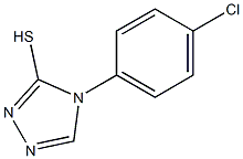 4-(4-chlorophenyl)-4H-1,2,4-triazole-3-thiol 化学構造式