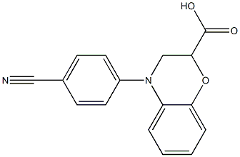 4-(4-cyanophenyl)-3,4-dihydro-2H-1,4-benzoxazine-2-carboxylic acid