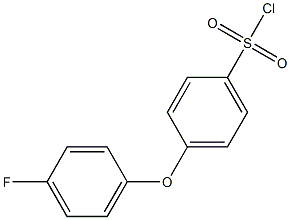 4-(4-fluorophenoxy)benzene-1-sulfonyl chloride,,结构式