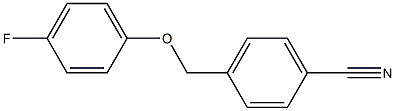 4-(4-fluorophenoxymethyl)benzonitrile Structure