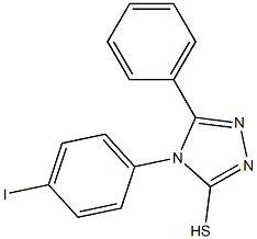 4-(4-iodophenyl)-5-phenyl-4H-1,2,4-triazole-3-thiol 结构式