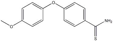 4-(4-methoxyphenoxy)benzene-1-carbothioamide Structure