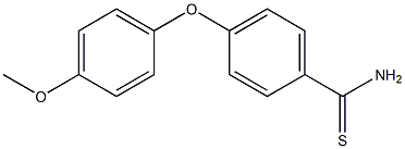 4-(4-methoxyphenoxy)benzene-1-carbothioamide 结构式