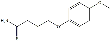 4-(4-methoxyphenoxy)butanethioamide Struktur