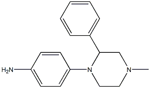 4-(4-methyl-2-phenylpiperazin-1-yl)aniline Structure