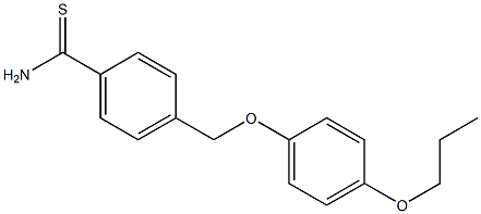 4-(4-propoxyphenoxymethyl)benzene-1-carbothioamide|