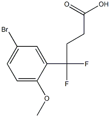  4-(5-bromo-2-methoxyphenyl)-4,4-difluorobutanoic acid