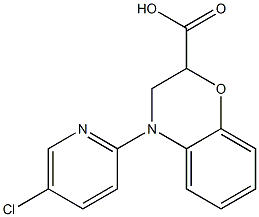 4-(5-chloropyridin-2-yl)-3,4-dihydro-2H-1,4-benzoxazine-2-carboxylic acid Structure