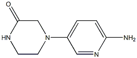4-(6-aminopyridin-3-yl)piperazin-2-one Struktur