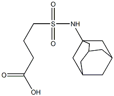 4-(adamantan-1-ylsulfamoyl)butanoic acid Structure