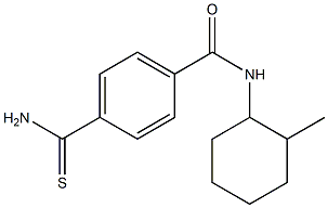 4-(aminocarbonothioyl)-N-(2-methylcyclohexyl)benzamide Structure