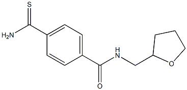 4-(aminocarbonothioyl)-N-(tetrahydrofuran-2-ylmethyl)benzamide Structure