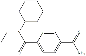  4-(aminocarbonothioyl)-N-cyclohexyl-N-ethylbenzamide