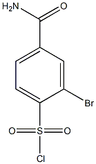 4-(aminocarbonyl)-2-bromobenzenesulfonyl chloride 结构式