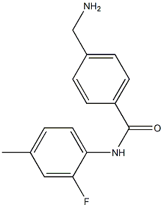 4-(aminomethyl)-N-(2-fluoro-4-methylphenyl)benzamide Structure