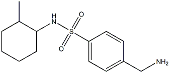 4-(aminomethyl)-N-(2-methylcyclohexyl)benzenesulfonamide Struktur
