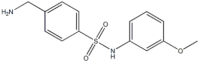 4-(aminomethyl)-N-(3-methoxyphenyl)benzenesulfonamide,,结构式