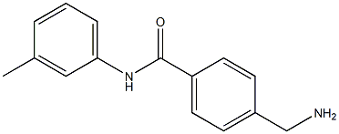 4-(aminomethyl)-N-(3-methylphenyl)benzamide 结构式