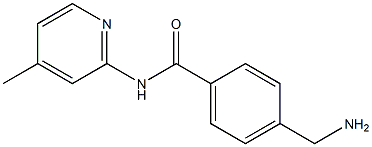 4-(aminomethyl)-N-(4-methylpyridin-2-yl)benzamide Structure