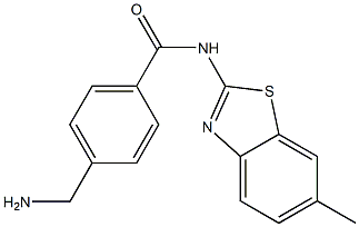 4-(aminomethyl)-N-(6-methyl-1,3-benzothiazol-2-yl)benzamide