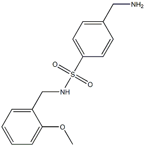  4-(aminomethyl)-N-[(2-methoxyphenyl)methyl]benzene-1-sulfonamide