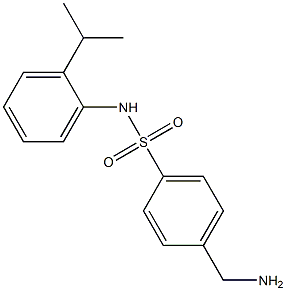 4-(aminomethyl)-N-[2-(propan-2-yl)phenyl]benzene-1-sulfonamide Struktur