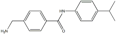 4-(aminomethyl)-N-[4-(propan-2-yl)phenyl]benzamide Structure