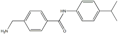 4-(aminomethyl)-N-[4-(propan-2-yl)phenyl]benzamide 结构式