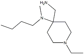 4-(aminomethyl)-N-butyl-1-ethyl-N-methylpiperidin-4-amine Structure