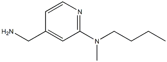 4-(aminomethyl)-N-butyl-N-methylpyridin-2-amine,,结构式