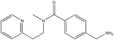 4-(aminomethyl)-N-methyl-N-[2-(pyridin-2-yl)ethyl]benzamide Structure