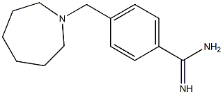 4-(azepan-1-ylmethyl)benzenecarboximidamide 化学構造式