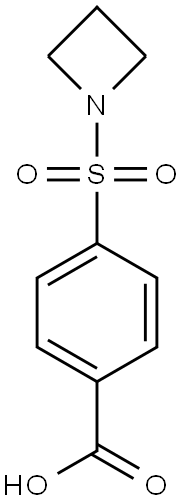 4-(azetidin-1-ylsulfonyl)benzoic acid 结构式