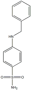 4-(benzylamino)benzene-1-sulfonamide,,结构式