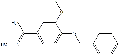 4-(benzyloxy)-N'-hydroxy-3-methoxybenzenecarboximidamide Struktur